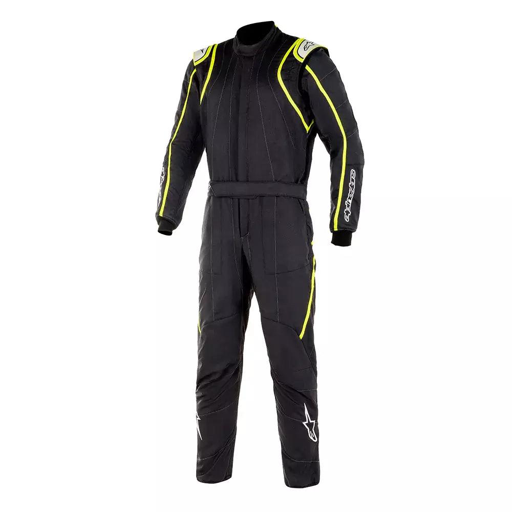 Suit GP Race V2 Black / Yellow Large - Burlile Performance Products