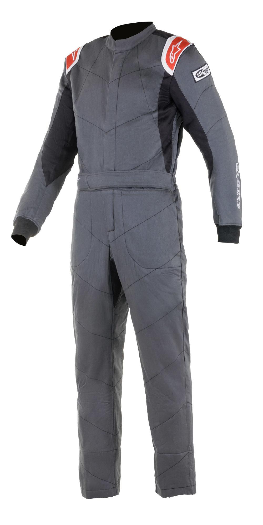 Suit Knoxville V2 Grey / Red 2X-Small - Burlile Performance Products