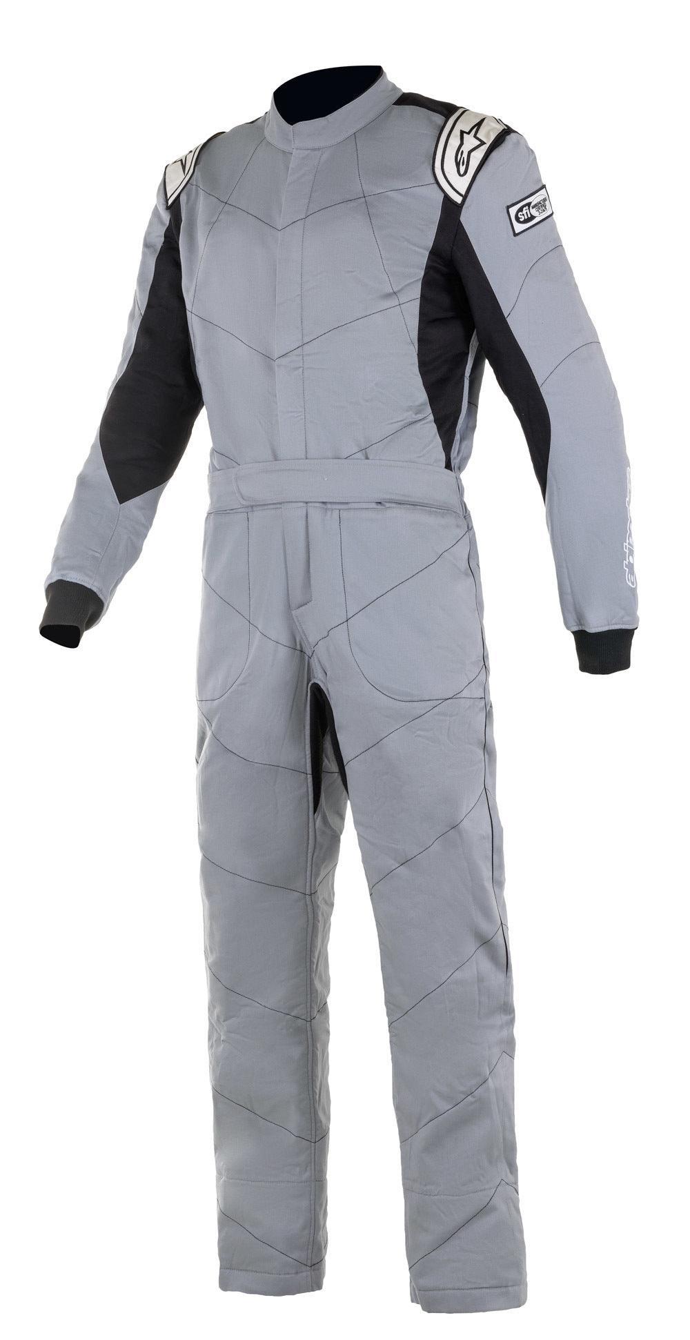 Suit Knoxville V2 Mid Grey / Blk Large - Burlile Performance Products