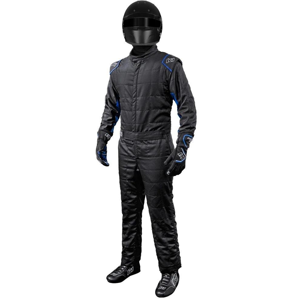 Suit Outlaw Medium Black / Blue SFI 3.2A/5 - Burlile Performance Products