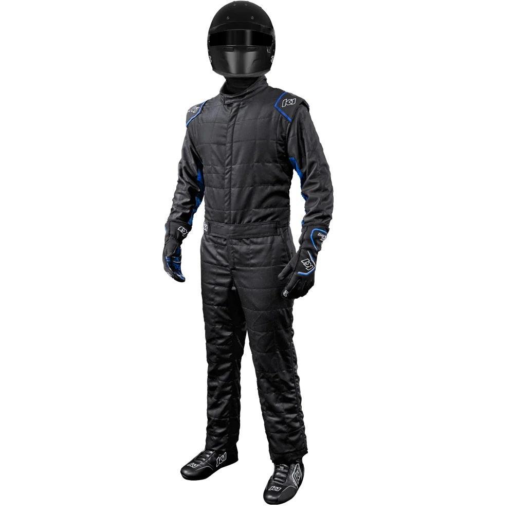 Suit Outlaw XX-Large Black / Blue SFI 3.2A/5 - Burlile Performance Products