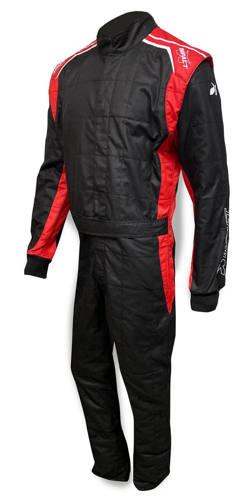 Suit Racer 2.0 1pc Large Black/Red - Burlile Performance Products