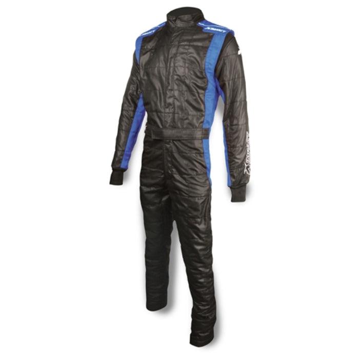 Suit Racer X-Large Black/Blue - Burlile Performance Products
