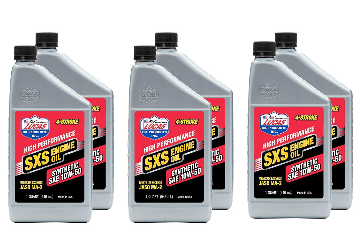 Synthetic 10w50 SXS Oil Case 6 x 1 Quart - Burlile Performance Products