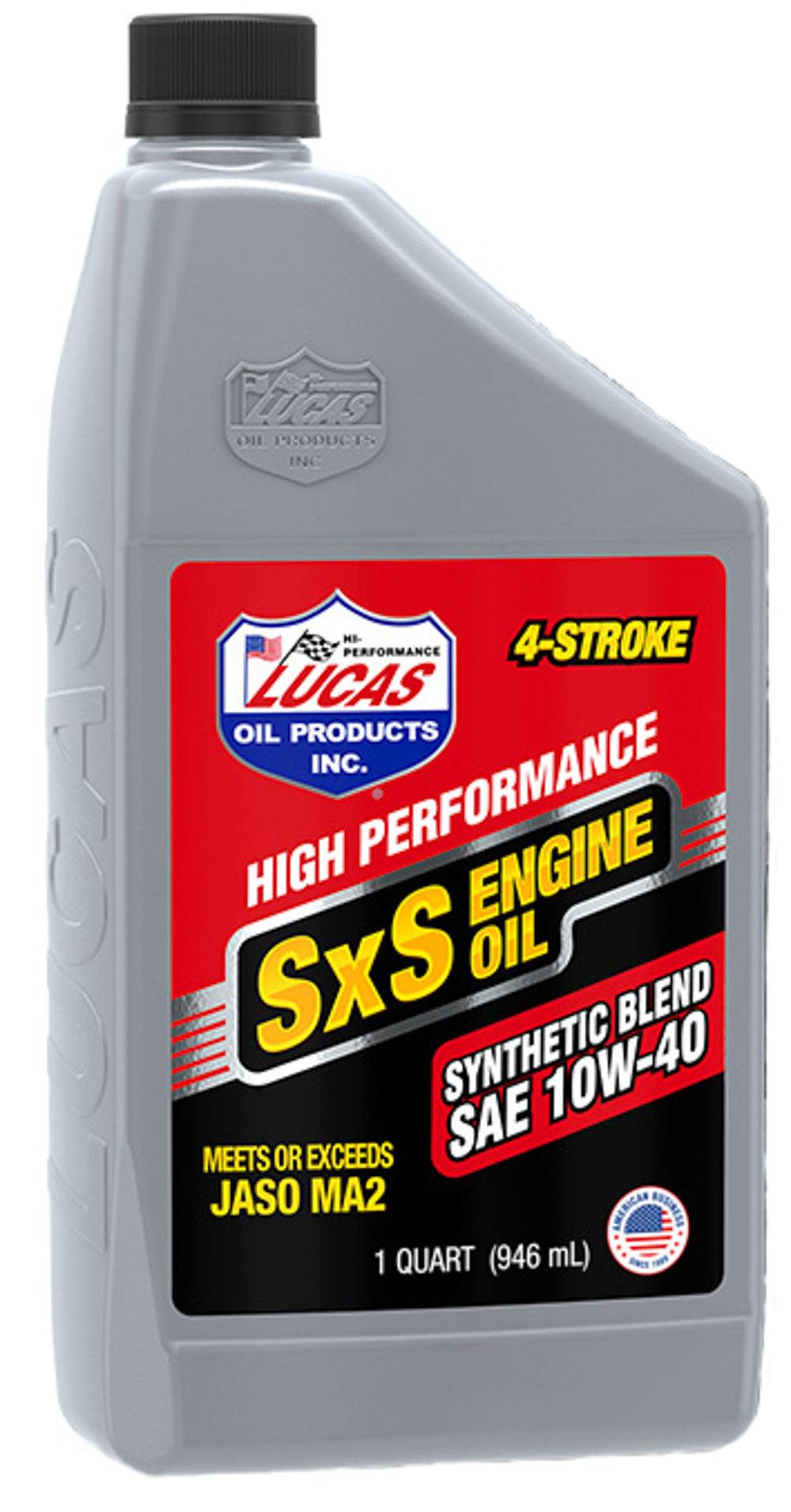 Synthetic Blend 10w40 SXS Oil 1 Quart - Burlile Performance Products