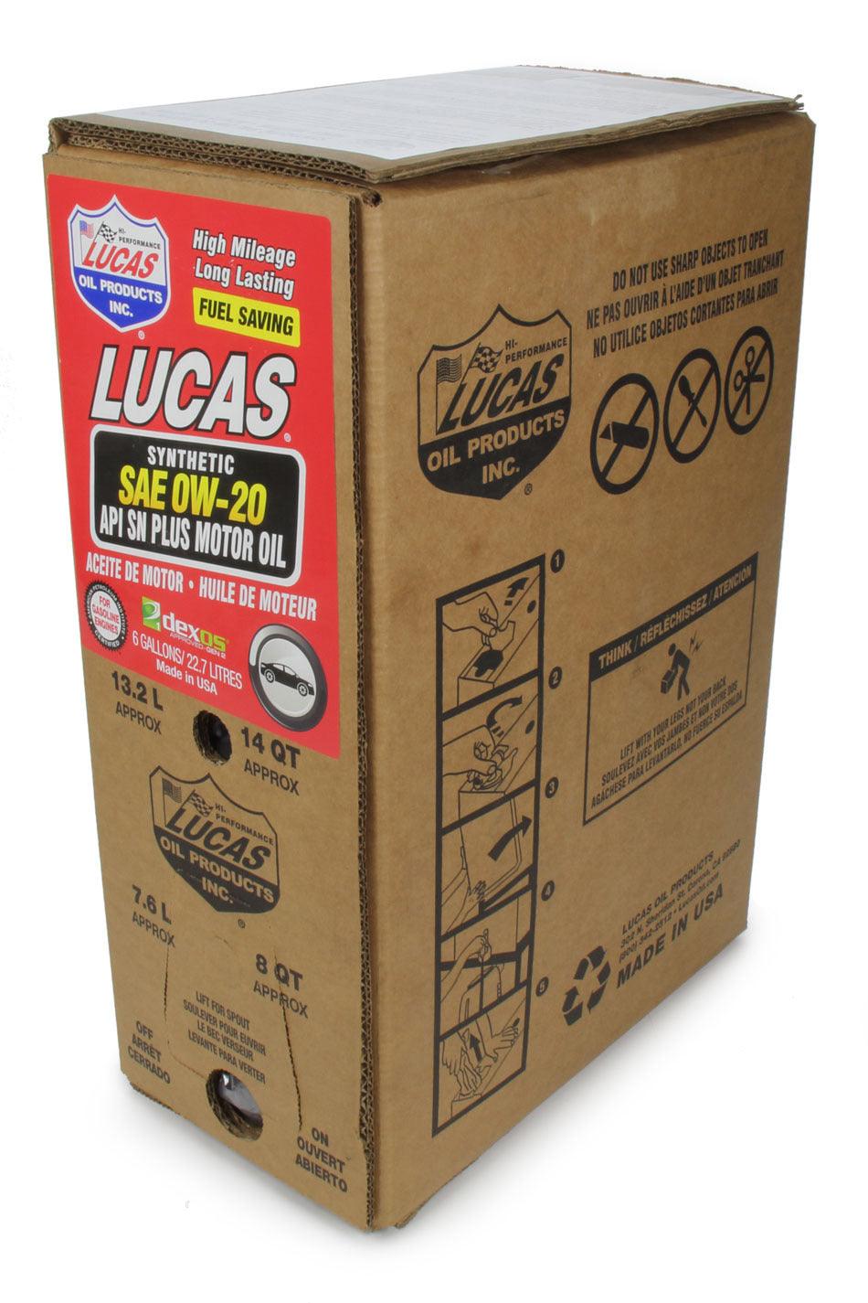 Synthetic SAE 0W20 Oil 6 Gallon Bag In Box Dexos - Burlile Performance Products