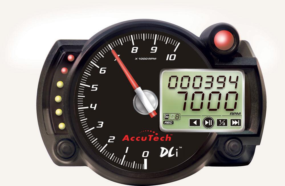 Tach 4in Data Logging Stepper Motor Black - Burlile Performance Products