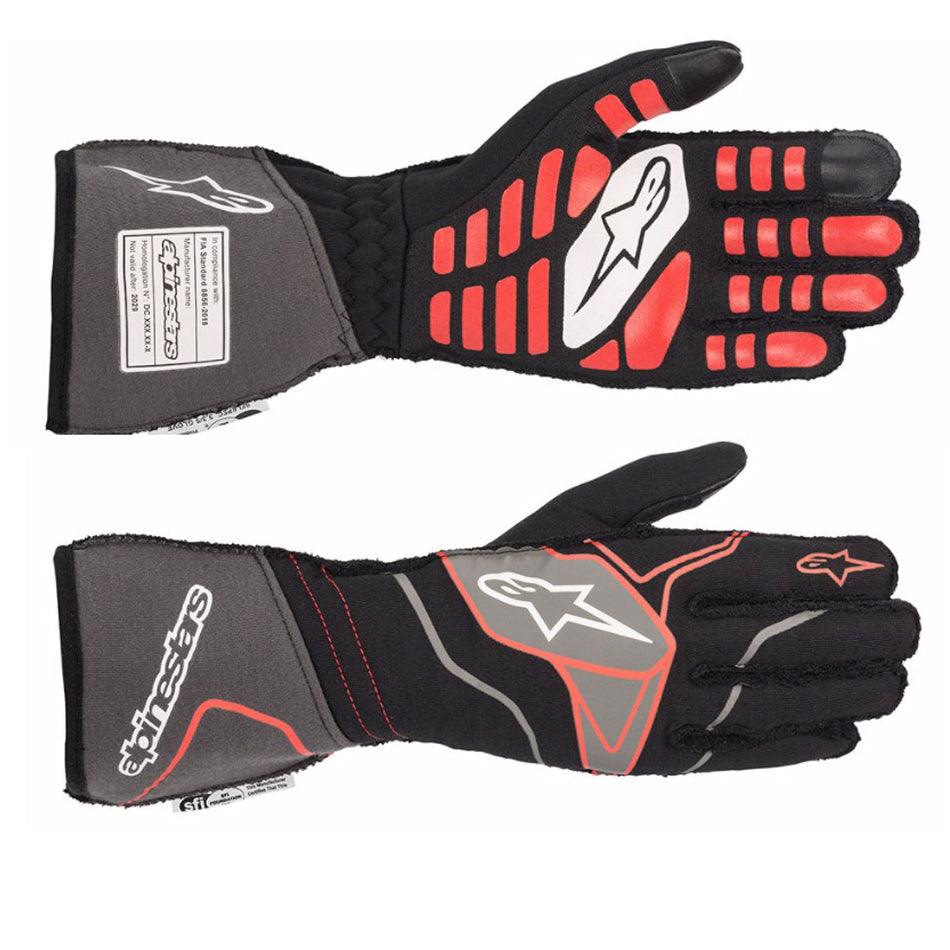 Tech-1 ZX Glove Large Black / Red - Burlile Performance Products