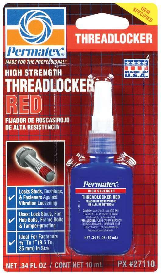 Threadlocker Red High Strengh 10ml. - Burlile Performance Products