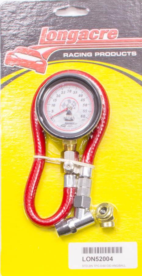 Tire Gauge 0-60PSI 2in GID - Burlile Performance Products