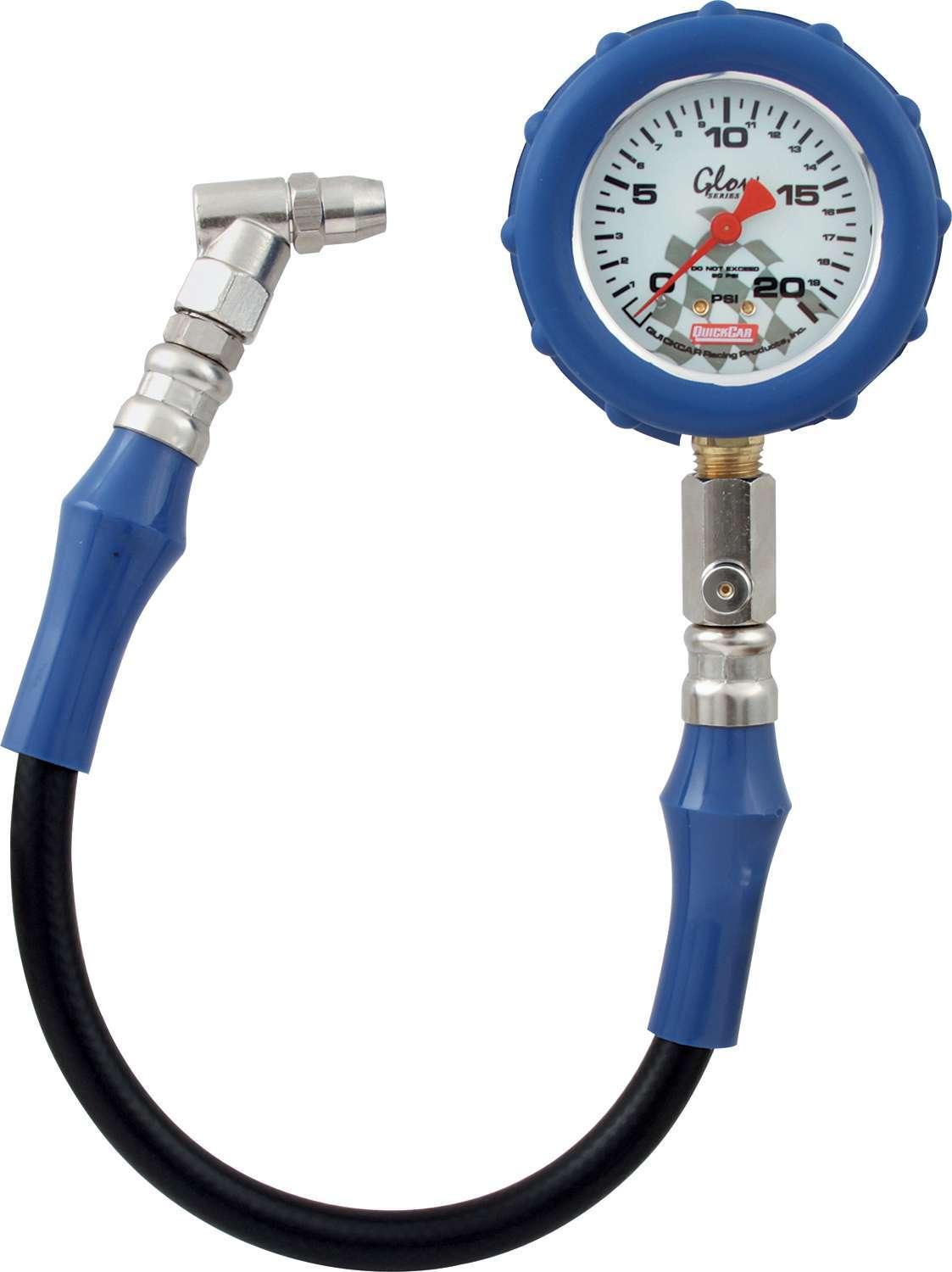Tire Gauge 20 PSI Glo Gauge - Burlile Performance Products