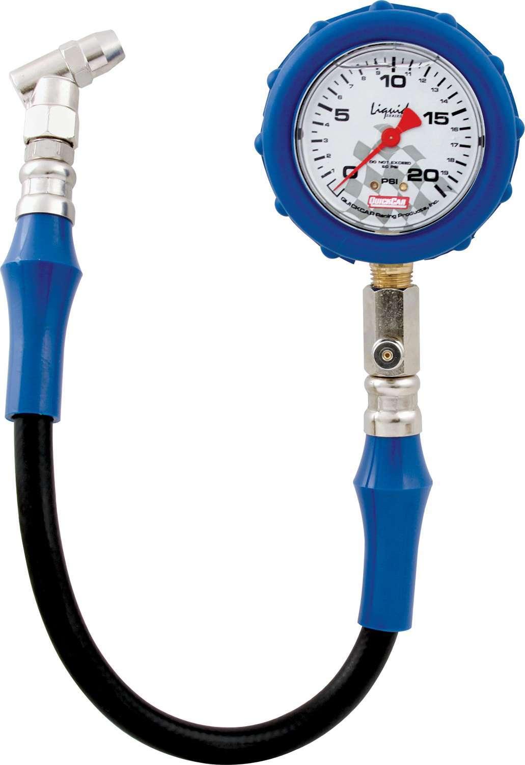 Tire Gauge 20 PSI Liquid Filled - Burlile Performance Products