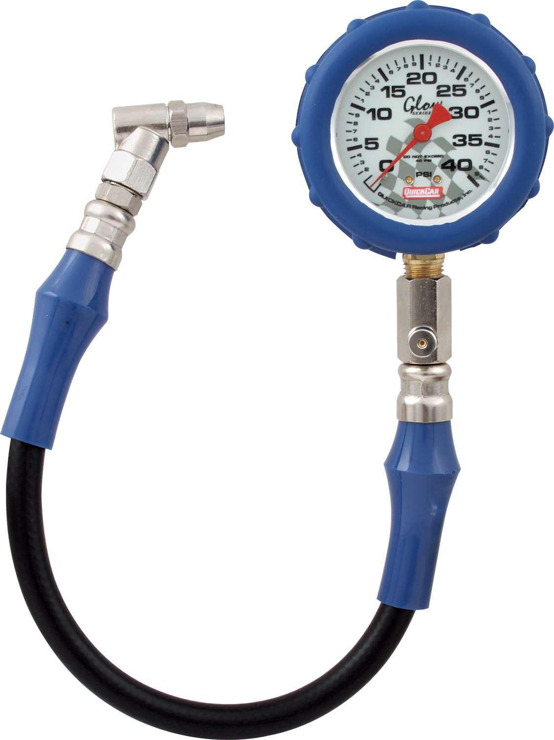 Tire Gauge 40 PSI Glo Gauge - Burlile Performance Products