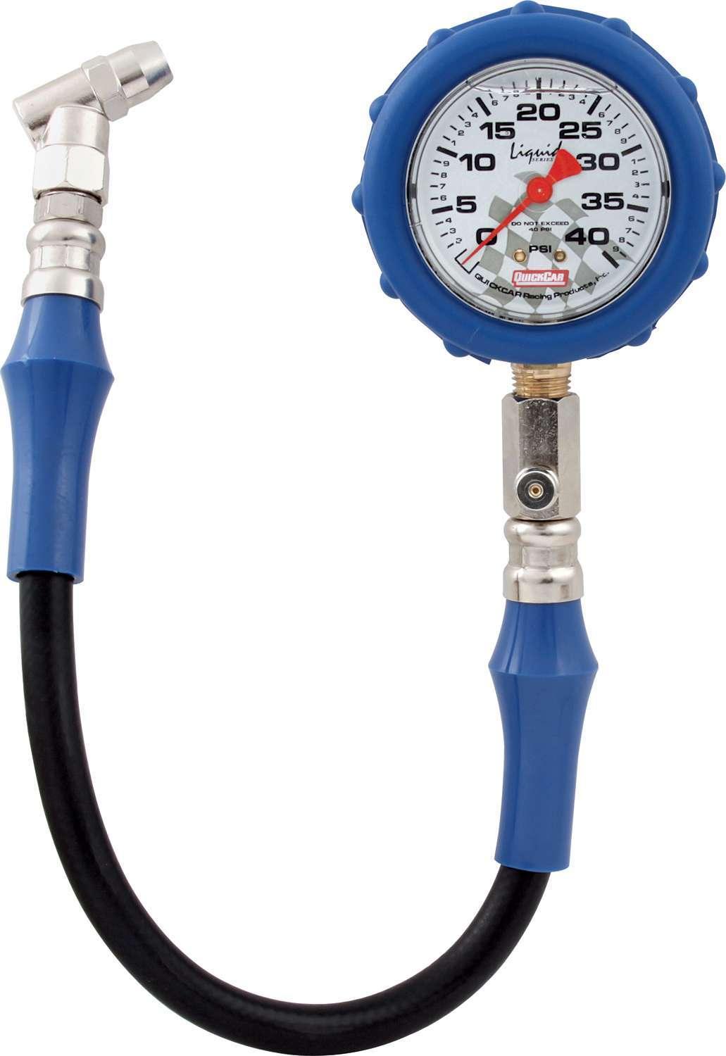 Tire Gauge 40 PSI Liquid Filled - Burlile Performance Products