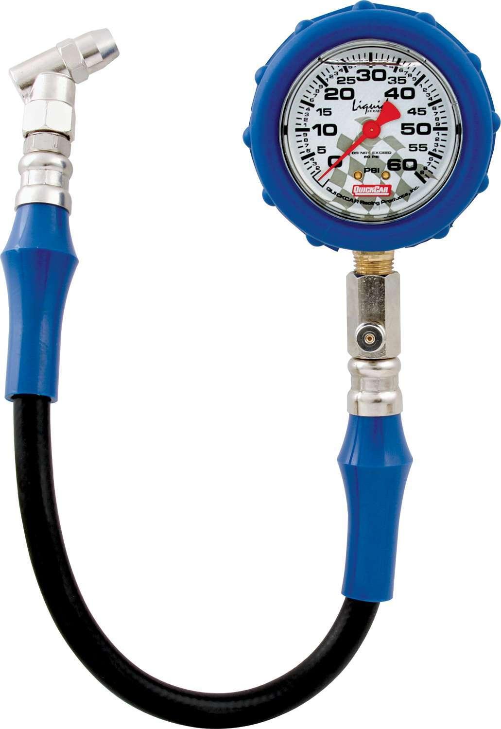 Tire Gauge 60 PSI Liquid Filled - Burlile Performance Products