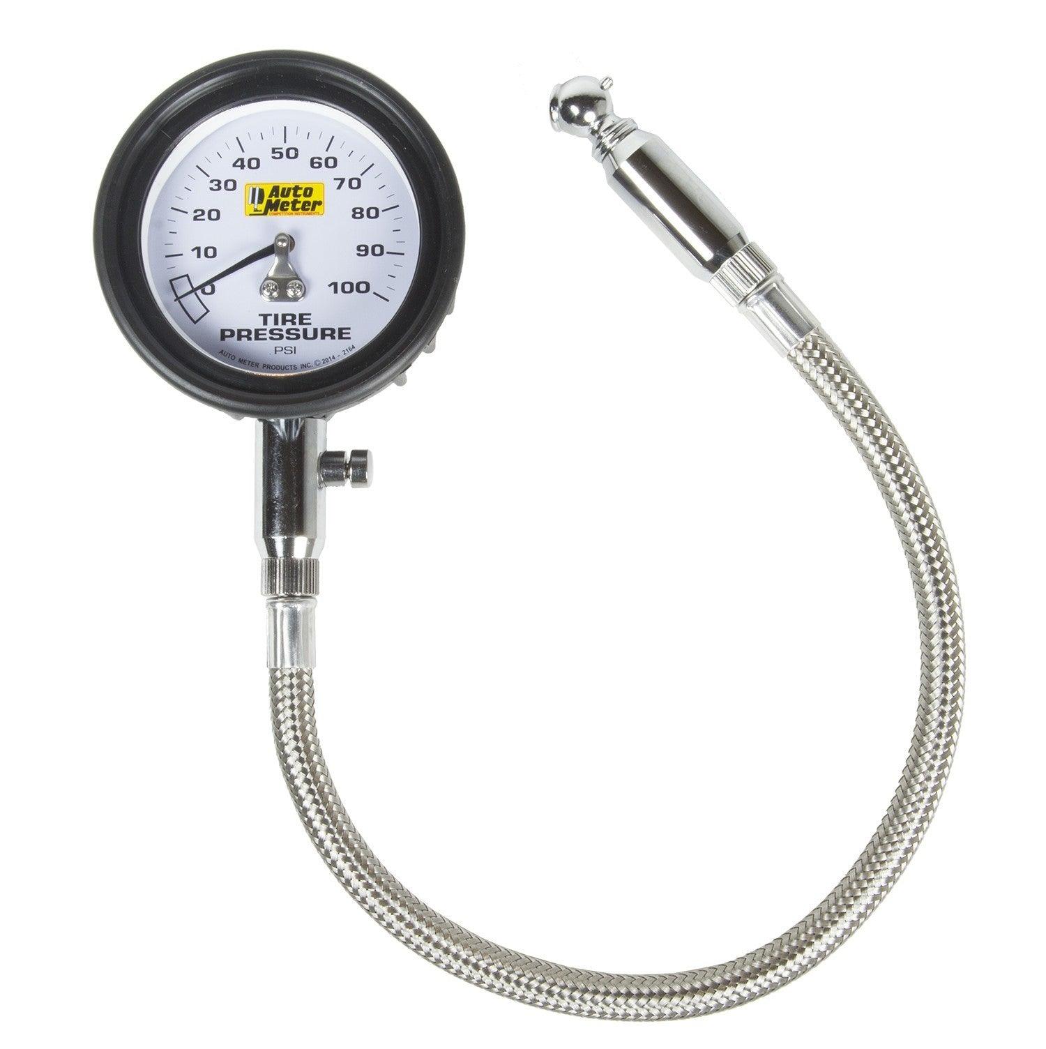 Tire Press. Gauge 0-100 PSI Analog w/Bleed Valve - Burlile Performance Products