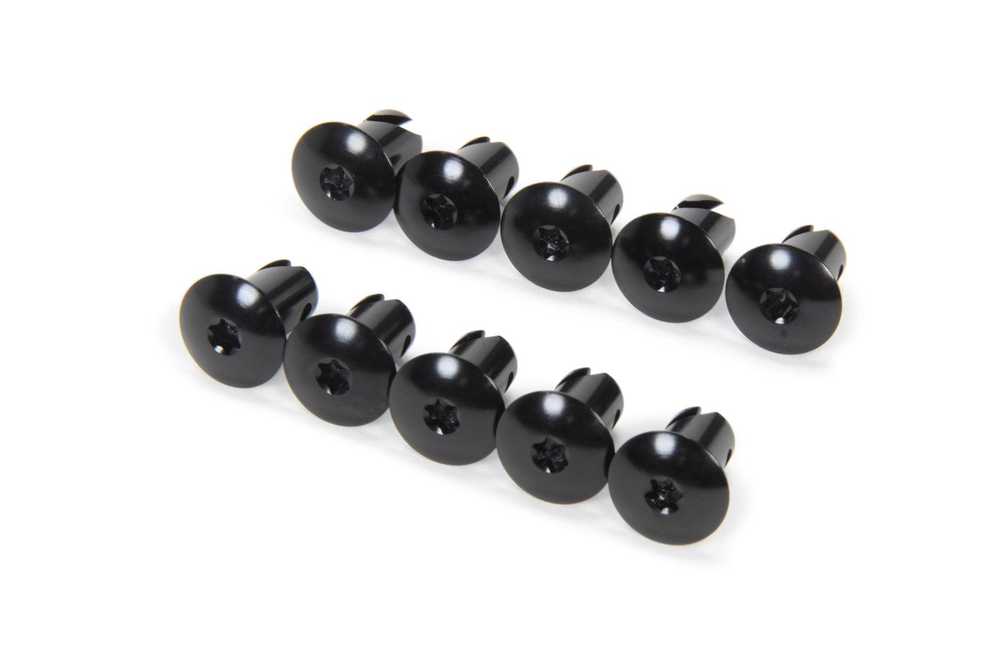 Torx Head Button Alum .550 Long Black 10pk - Burlile Performance Products