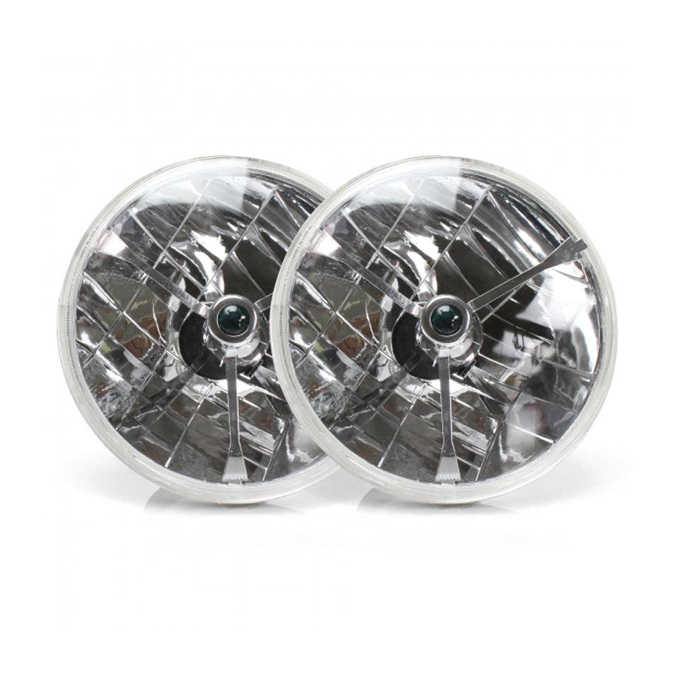 Tri-Bar Headlights Pair w/Replaceable Color Dots - Burlile Performance Products