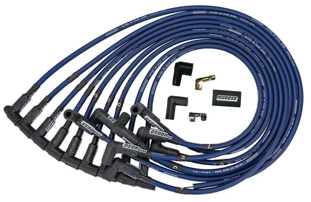 Ultra 40 Plug Wire Set BBC HEI - Blue - Burlile Performance Products