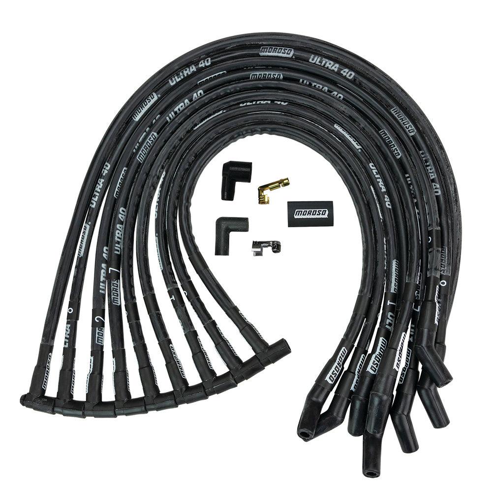 Ultra 40 Plug Wire Set - Black - Burlile Performance Products
