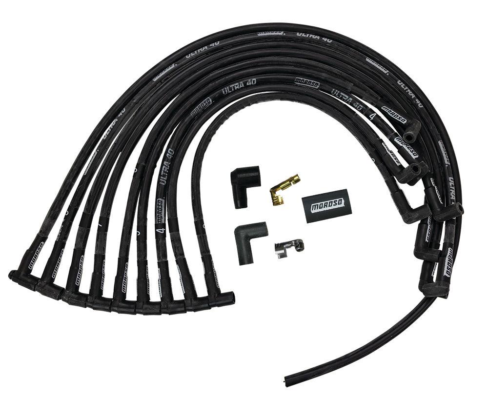 Ultra 40 Plug Wire Set SBC w/Jesel Front Drive - Burlile Performance Products