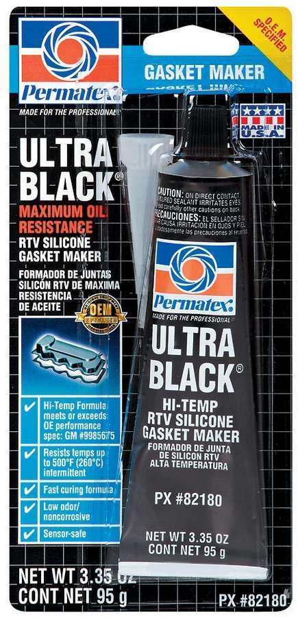 Ultra Black Gasket Maker 3.35 oz Carded Tube - Burlile Performance Products