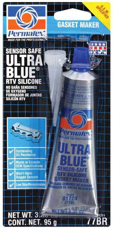 Ultra Blue Gasket Maker 3oz Carded Tube - Burlile Performance Products