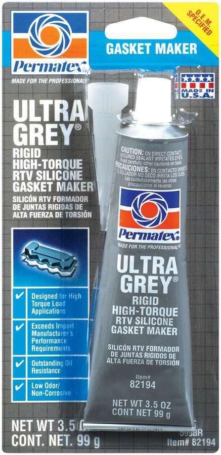 Ultra Grey Gasket Maker 3.5 oz Carded Tube - Burlile Performance Products