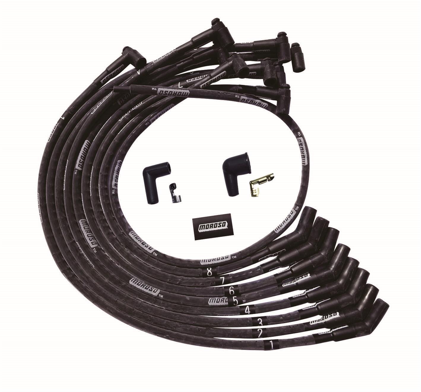 Ultra Plug Wire Set BBC Over V/C Black - Burlile Performance Products