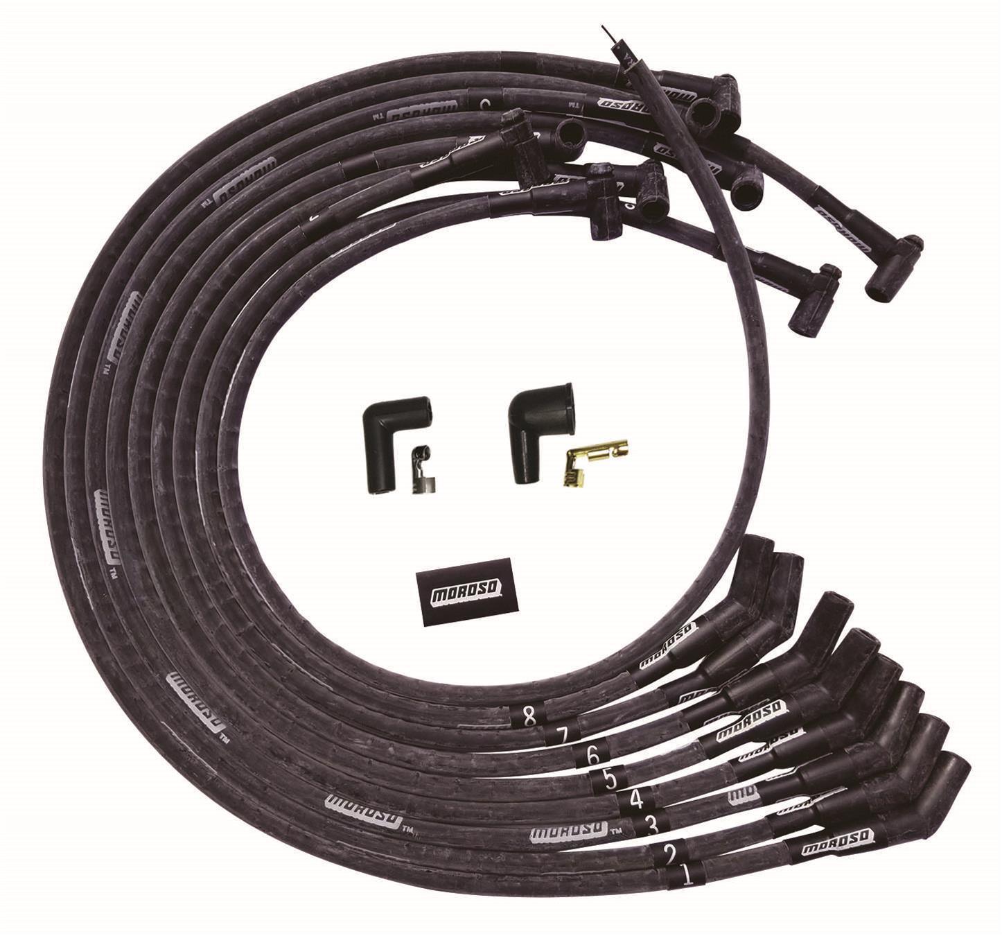 Ultra Plug Wire Set BBC Under V/C Black - Burlile Performance Products
