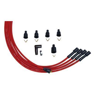 Ultra Plug Wire Set Universal 4-Cyl Red - Burlile Performance Products