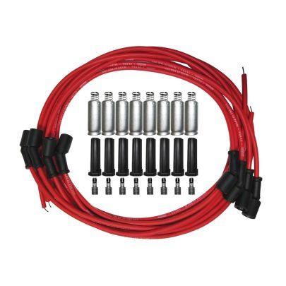 Ultra Plug Wire Set Universal GM LS Red - Burlile Performance Products