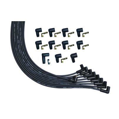 Ultra Plug Wire Set Universal V8 Black - Burlile Performance Products