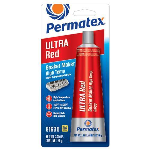 Ultra Red Gasket Maker 3.35 oz Carded Tube - Burlile Performance Products