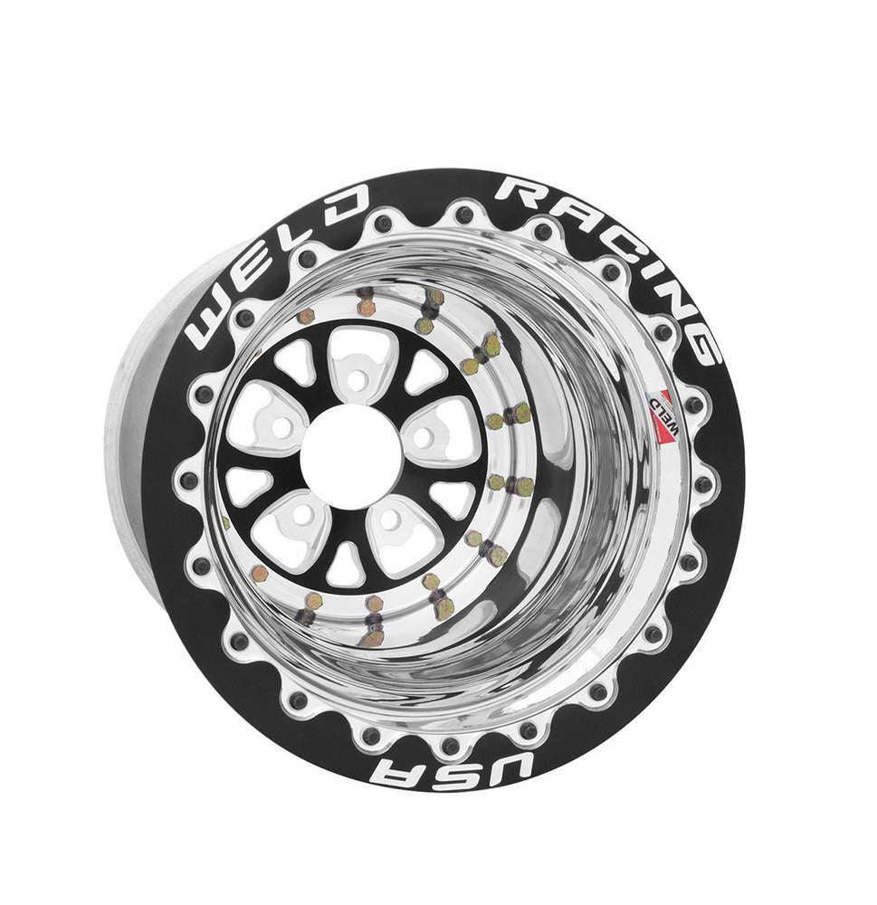 V-Series Drag Wheel Blk 15x14 5x4.75 BC 5.0 BS - Burlile Performance Products