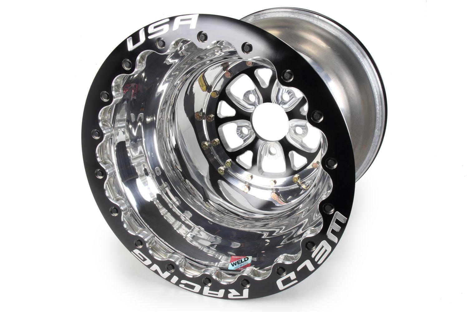 V-Series Drag Wheel Blk 16x16 5x4.75 4.0BS Dbl - Burlile Performance Products