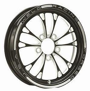 V-Series Frnt Drag Wheel Blk 15x3.5 5x4.5BC 2.25B - Burlile Performance Products