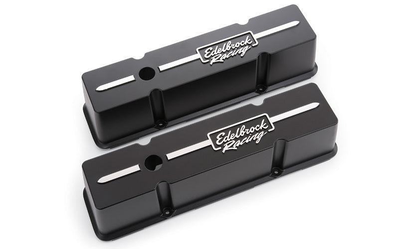 Valve Cover Kit Race Series SBC Tall Black - Burlile Performance Products