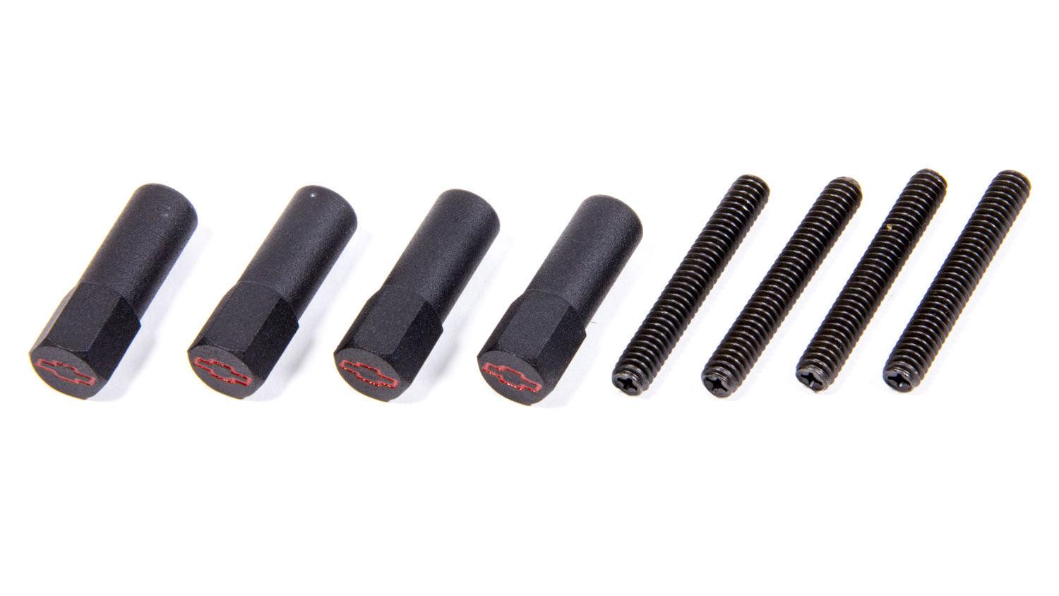 Valve Cover Nuts Black Crinkle (4) - Burlile Performance Products
