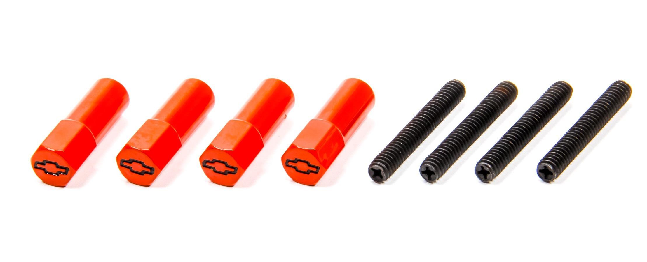 Valve Cover Nuts Chevy Orange (4) - Burlile Performance Products