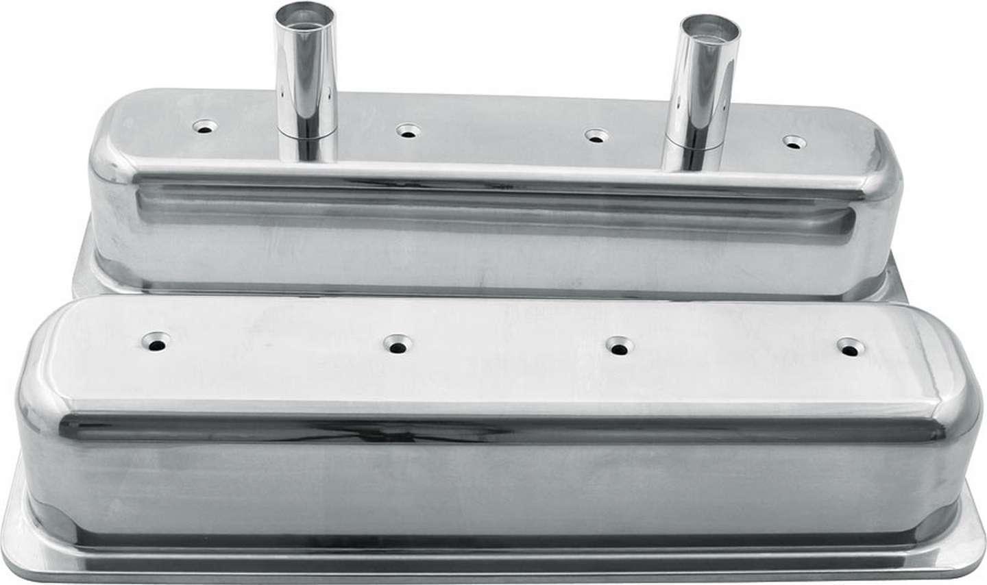 Valve Covers SBC Alum Centerbolt w/Tubes - Burlile Performance Products