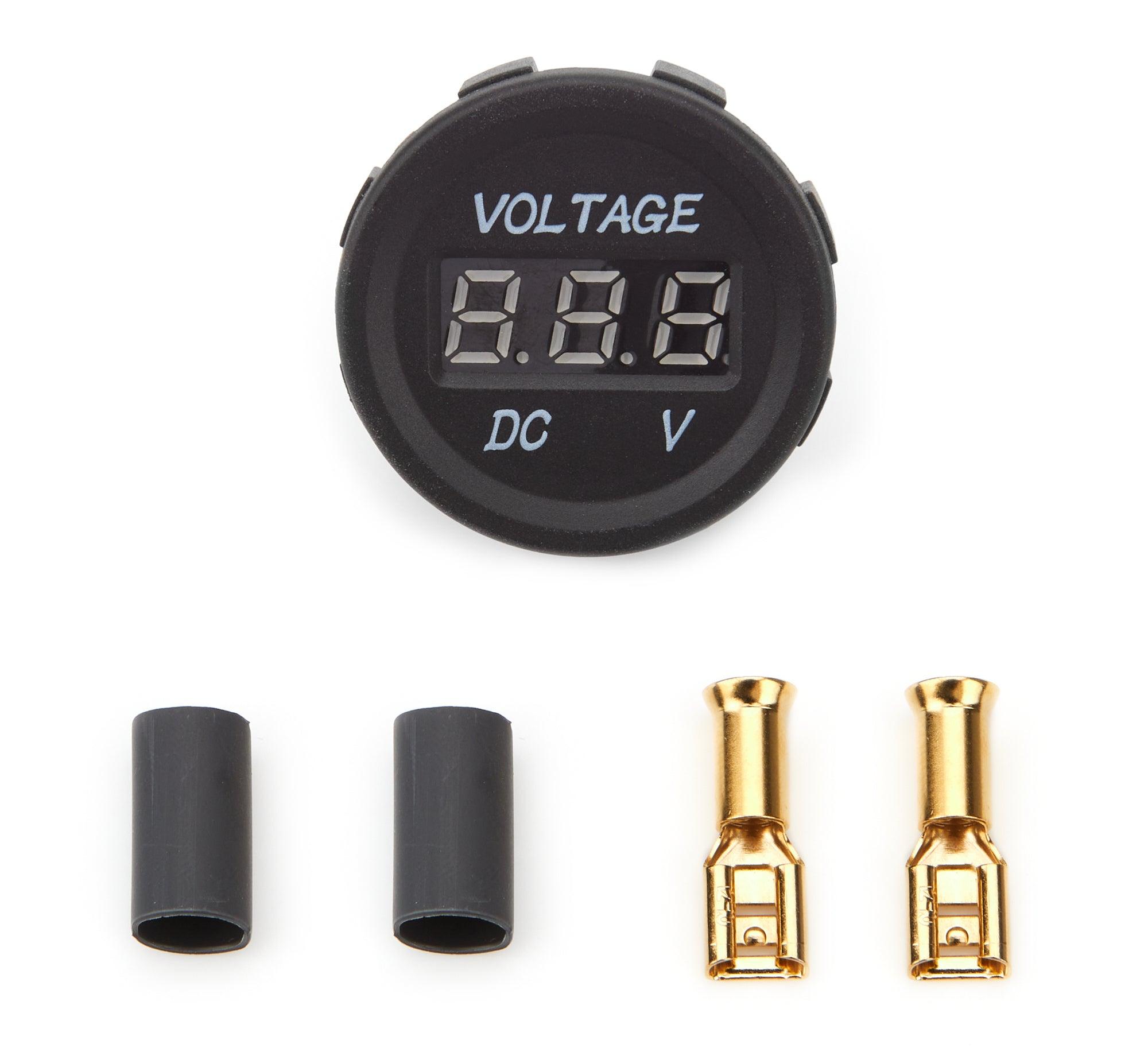 Volt Gauge 1-3/8in Blue LED - Burlile Performance Products