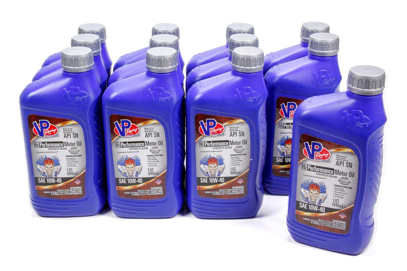 VP 10w40 HI-Performance Racing 32oz (Case 12) - Burlile Performance Products