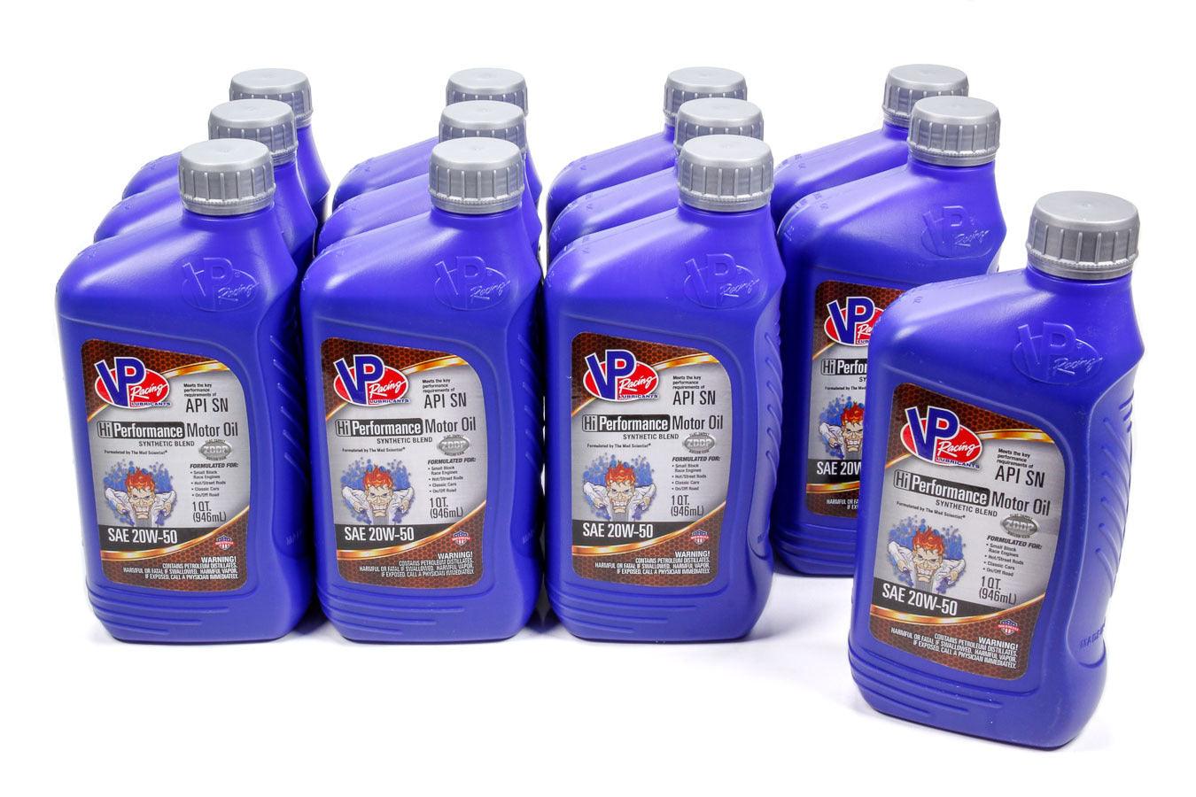 VP 20w50 HI-Performance Racing 32oz (Case 12) - Burlile Performance Products