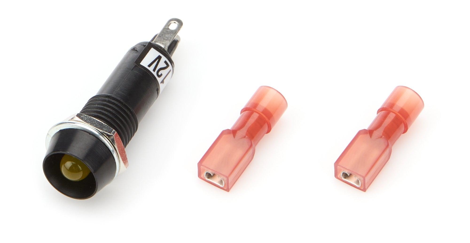 Warning Light 3/8in Amber - Burlile Performance Products