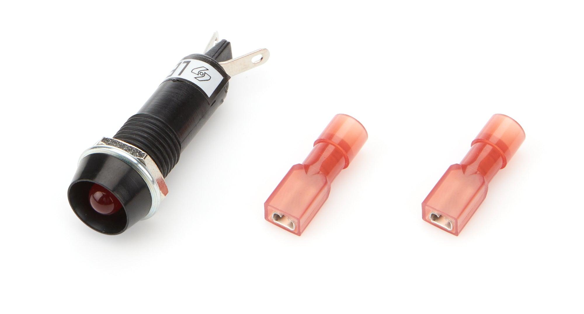 Warning Light 3/8in Red - Burlile Performance Products