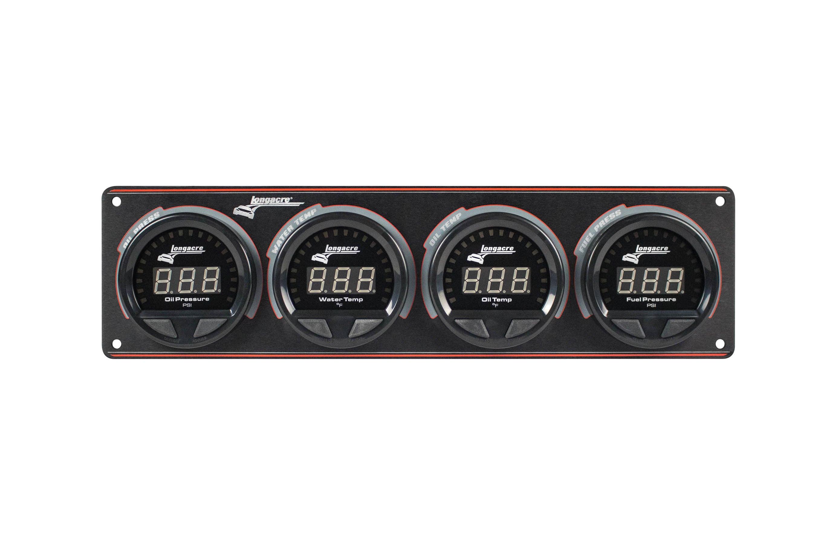 Waterproof LED 4 Gauge Panel OP/WT/OT/FP - Burlile Performance Products