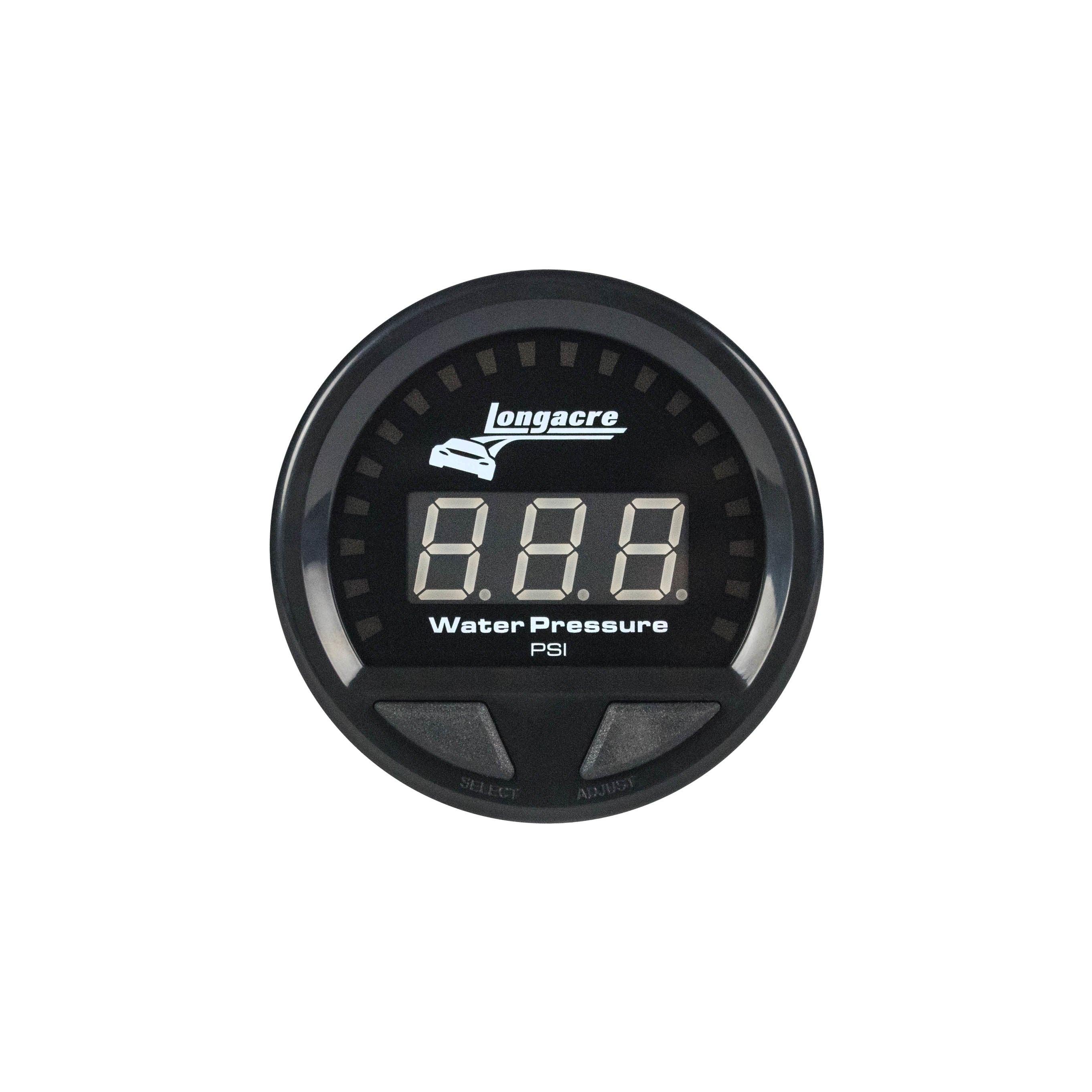 Waterproof LED Water Pressure Gauge 0-60psi - Burlile Performance Products