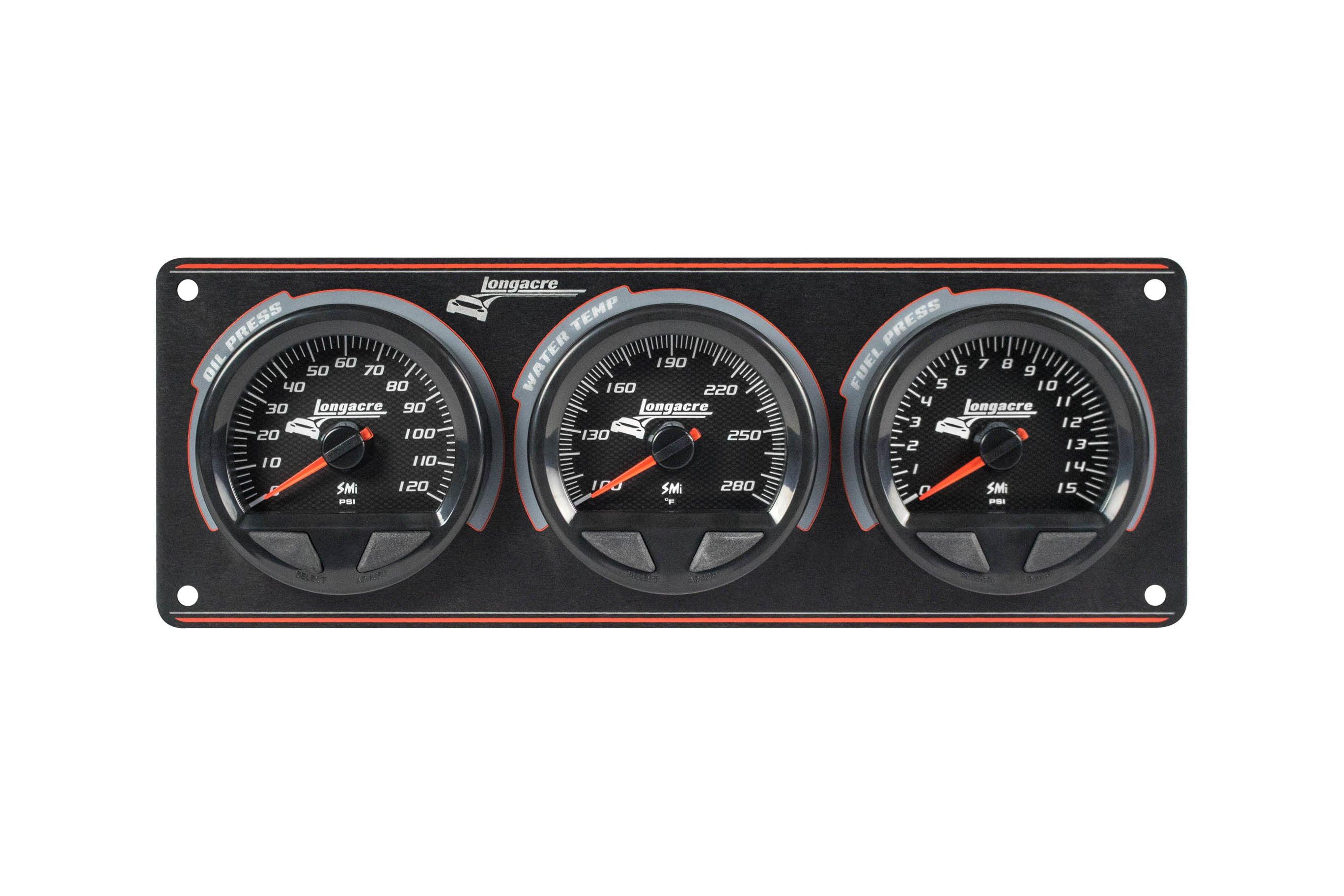 Waterproof SMI 3 Gauge Panel OP/WT/FP - Burlile Performance Products