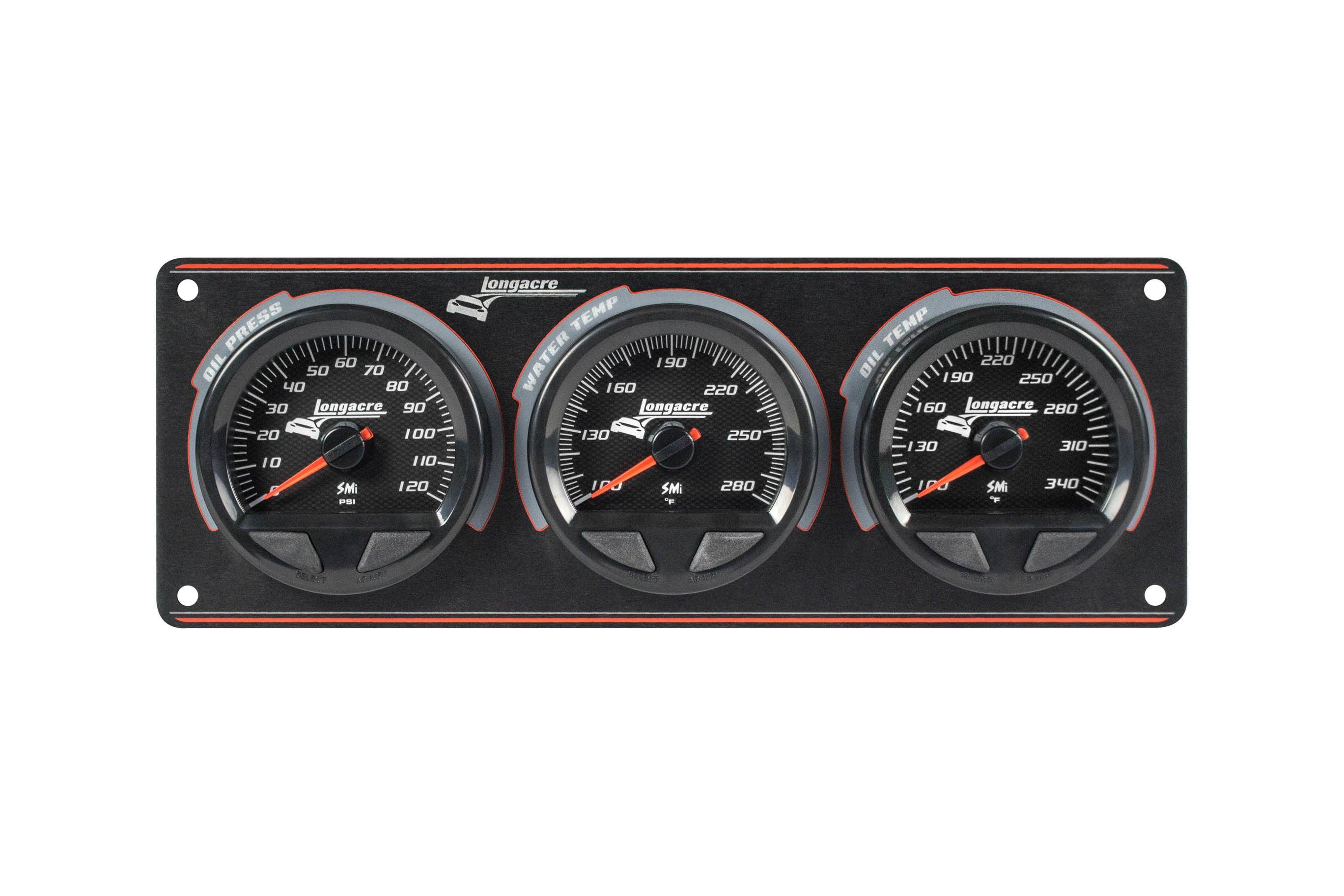 Waterproof SMI 3 Gauge Panel OP/WT/OT - Burlile Performance Products